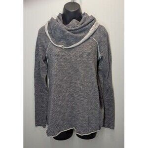 Free People Beach Gray Cocoon Cowl Neck Tunic Sweatshirt Two Body Size M